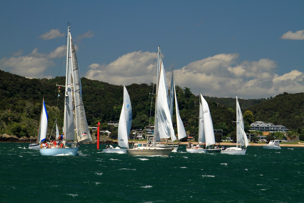 The start 2013 Tall Ships and Classic Invitation -  Tall Ships and Classics regatta in the Bay of Islands © Steve Western www.kingfishercharters.co.nz